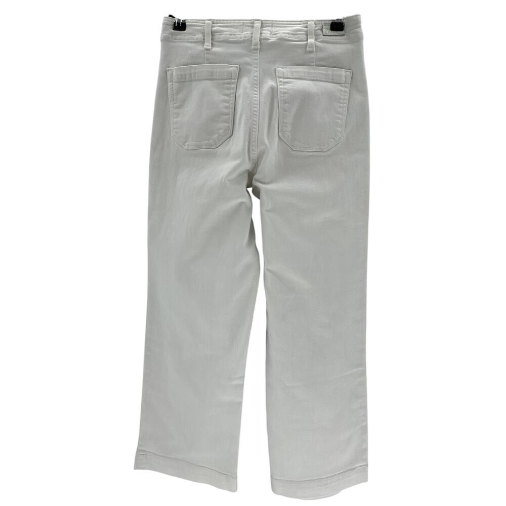 Paige 'Nellie' White Cotton Culotte Denim Jean Size 26 - Picture 3 of 4
